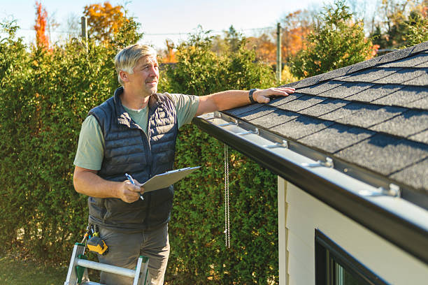 Professional Storm Damage Roof Repair technician working in Felt, ID